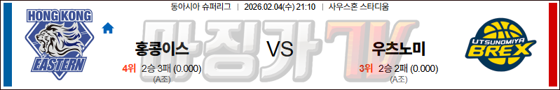 2026-02-04 EASL 이스턴 롱 라이온즈 우츠노미야 브렉스 국내외경기분석 무료중계 스포츠분석 관련 이미지