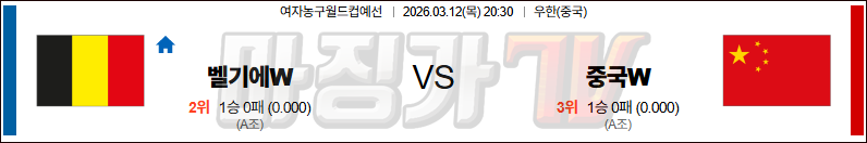 2026-03-13 여자농구월드컵 벨기에w 중국(w) 국내외경기분석 무료중계 스포츠분석 관련 이미지
