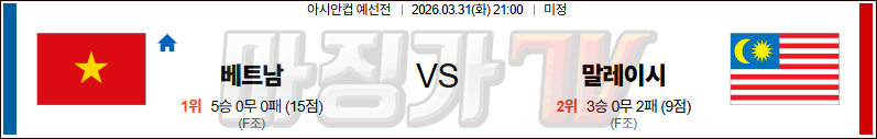 2026-03-31 아시안컵 예선전 베트남 말레이시아 해외축구분석 무료중계 스포츠분석 관련 이미지